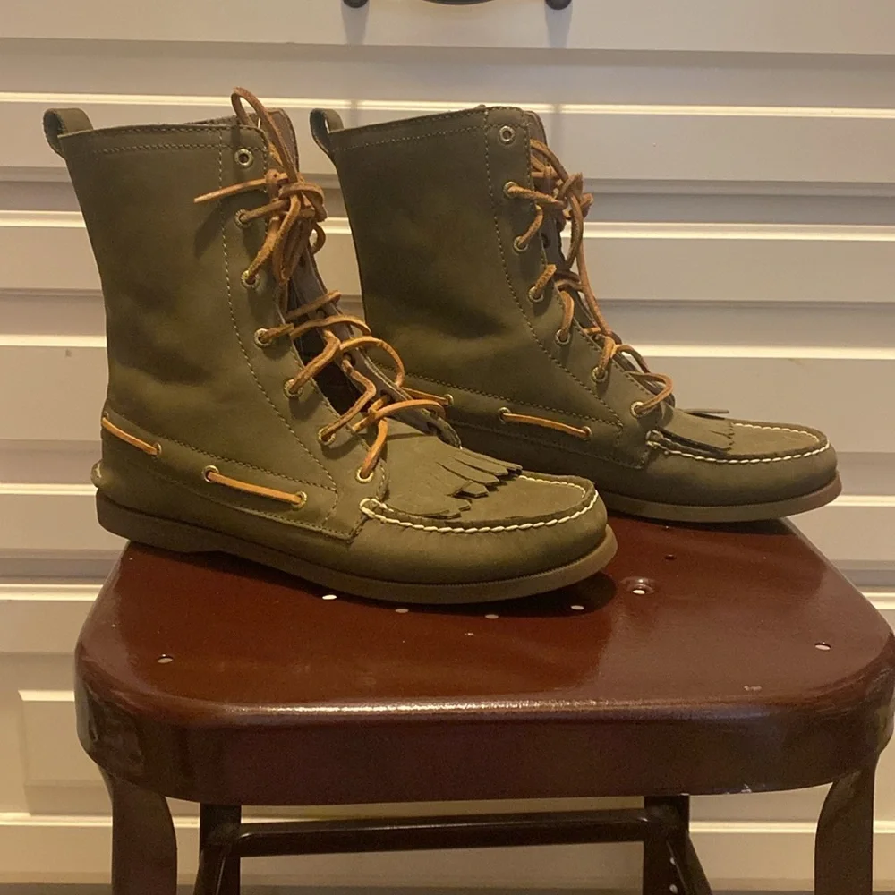 Sperry Top-Sider green boots. Women’s Size 10 - Picture 10 of 16